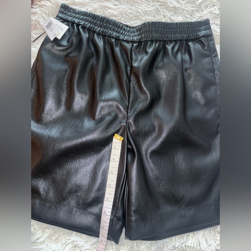 Vegan leather shorts